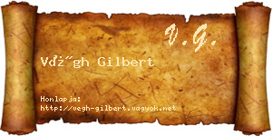 Végh Gilbert névjegykártya