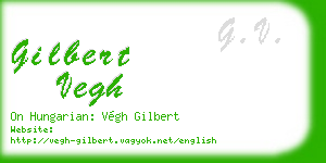 gilbert vegh business card